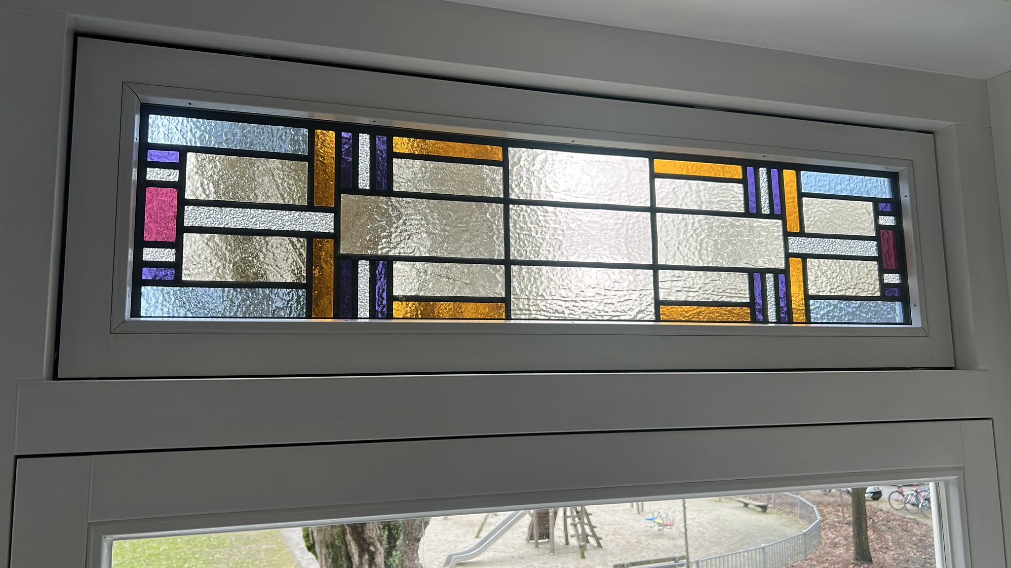 Glas-in-lood bovenlicht