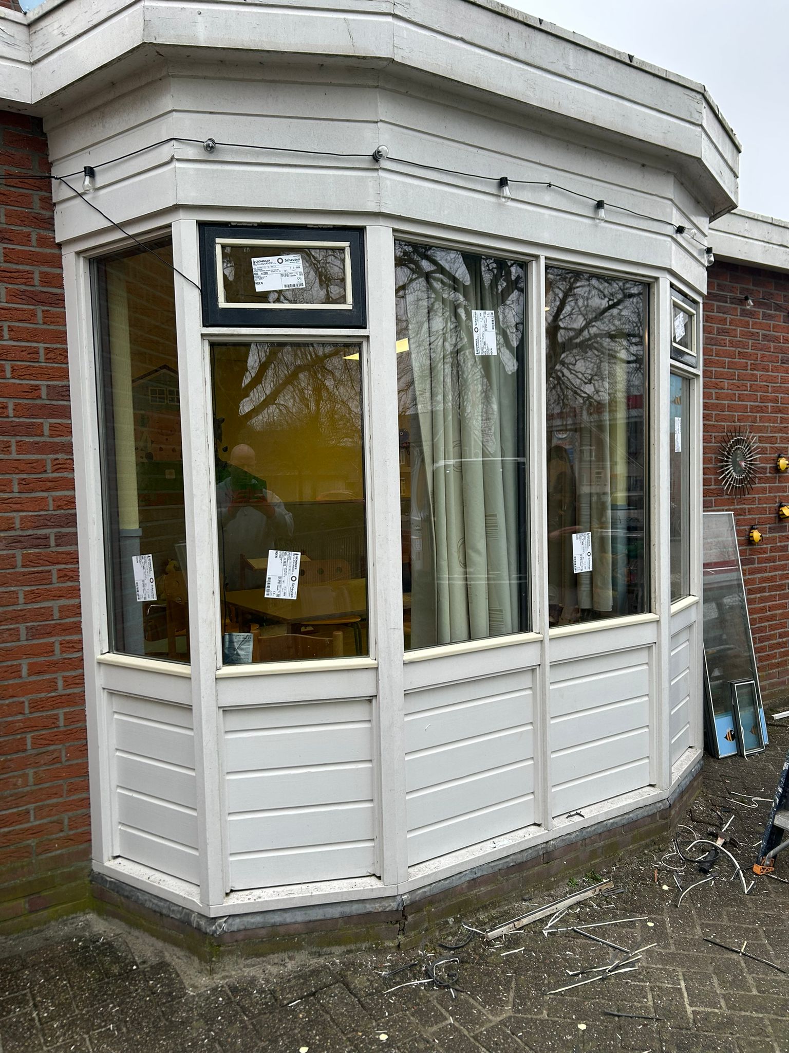 Erker dubbelglas zijaanzicht